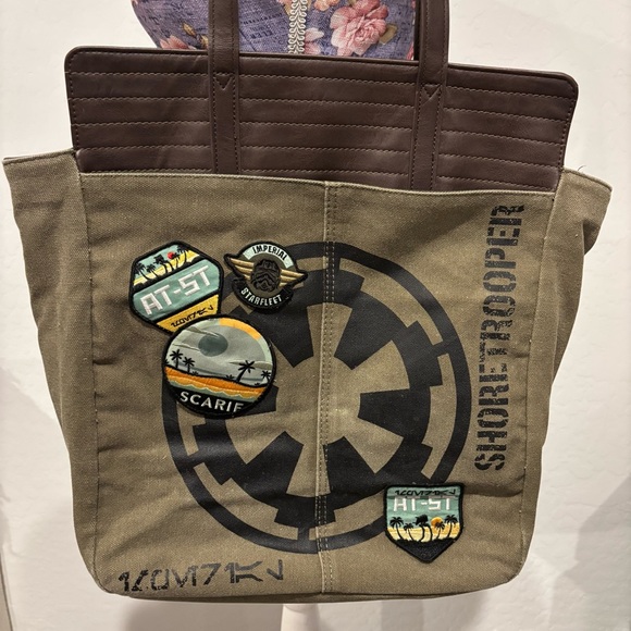 Star Wars Rogue one rebel canvas patchwork tote bag - Picture 10 of 16